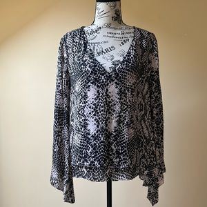 Parker Snakeprint Flowy Top L
